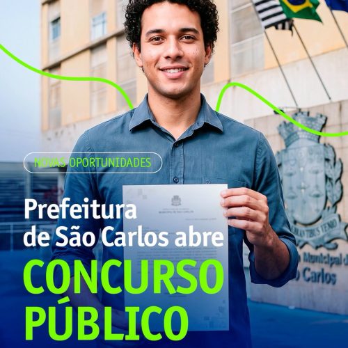 Prefeitura de São Carlos (SP) abre concurso público com 45 vagas em diferentes áreas