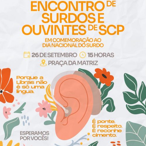 Educação de Santa Cruz das Palmeiras promove encontro de surdos e ouvintes na Praça da Matriz