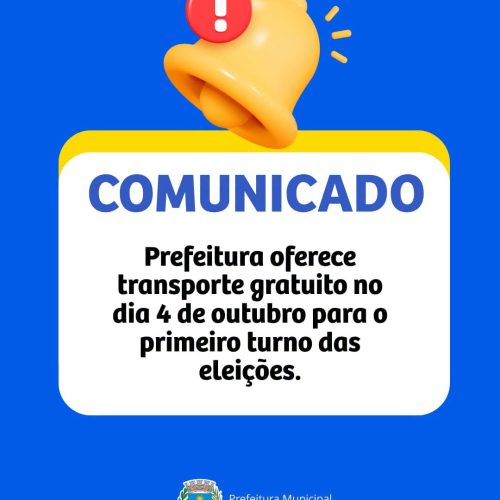 Prefeitura de Araraquara informa que o transporte coletivo será gratuito no dia (04/10) das eleições
