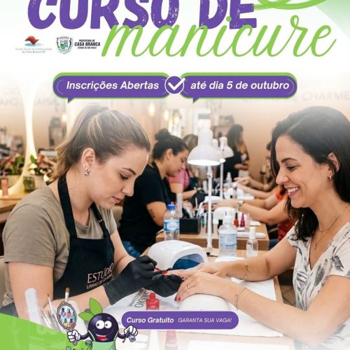 Prefeitura de Casa Branca (SP) abre inscrições para curso de manicure