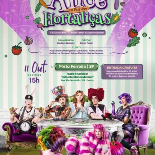 Teatro Municipal de Porto Ferreira recebe espetáculo infantil gratuito neste domingo