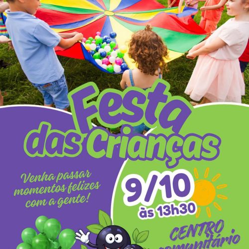 Festa do Dia das Crianças terá tarde de diversão em Casa Branca
