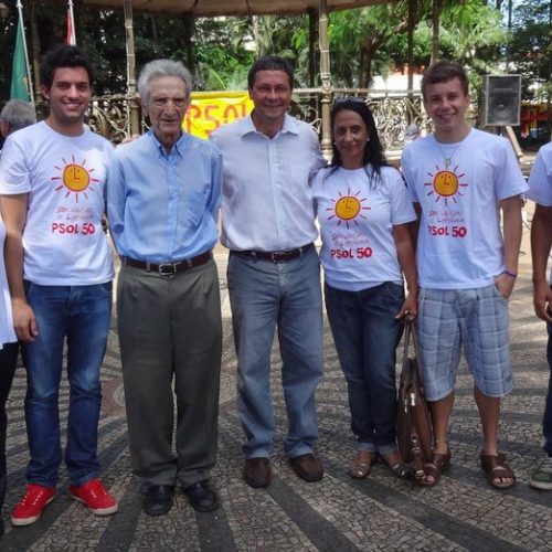 PSOL de Porto Ferreira participa de ato público em Rio Claro