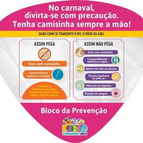 Saúde e Vigilância Epidemiológica distribuirão preservativos durante o Carnaval