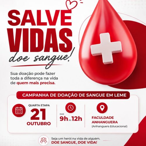 Leme realiza quarta etapa da campanha de doação de sangue