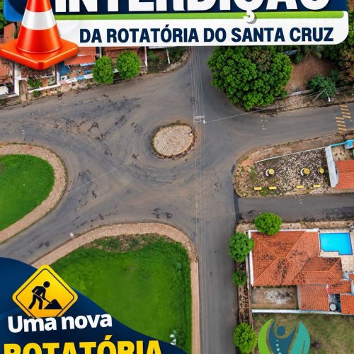 Rotatória do Santa Cruz será interditada para obras em Descalvado