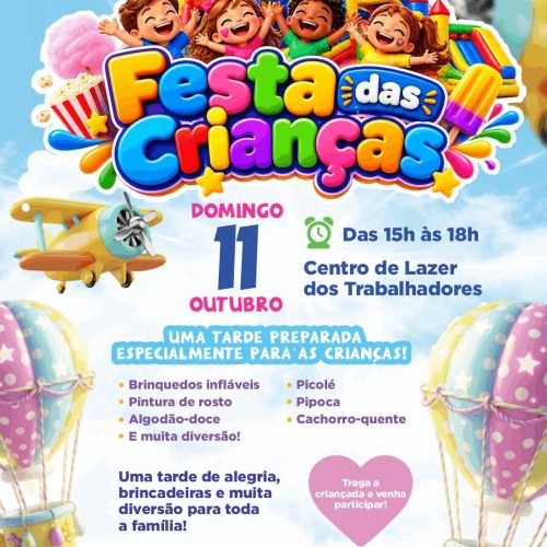 Santa Cruz da Conceição terá Festa das Crianças com tarde de diversão