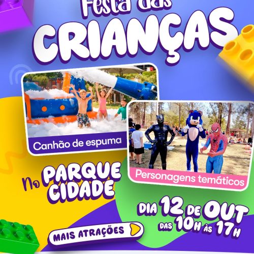 Dia das Crianças terá festa gratuita no Parque Cidade, em Limeira