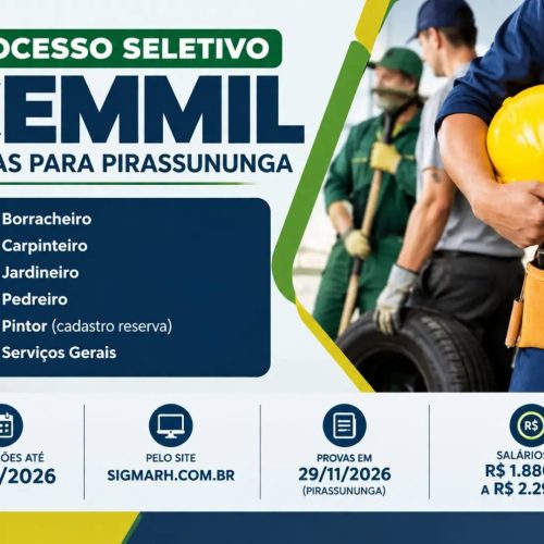 CEMMIL abre processo seletivo com vagas para Pirassununga