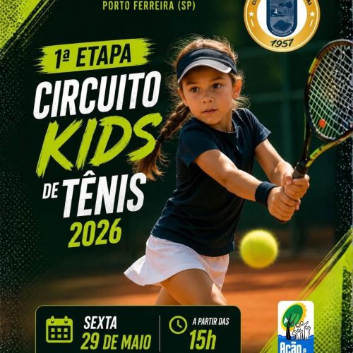 Circuito Kids de Tênis terá primeira etapa nesta sexta-feira no Clube de Campo das Figueiras