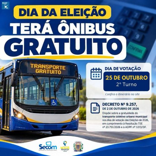 Prefeitura de Leme (SP) oferecerá transporte público gratuito no segundo turno das eleições