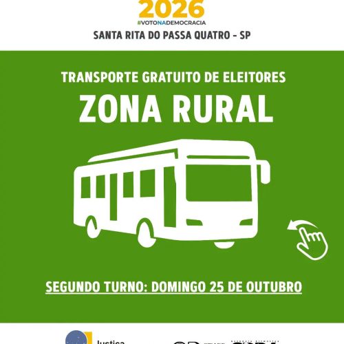 Santa Rita do Passa Quatro oferece transporte gratuito para eleitores da zona rural