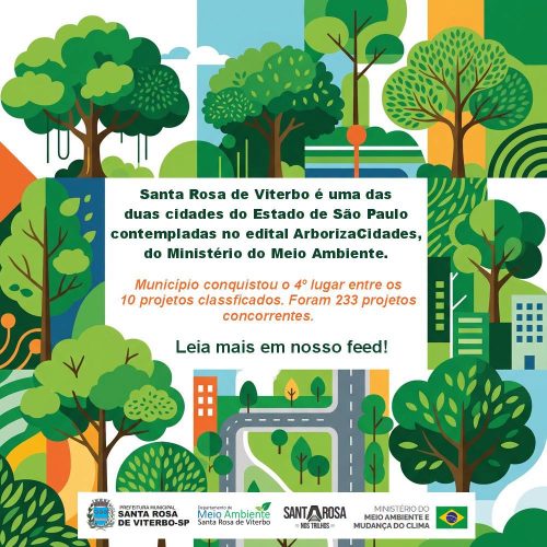 Santa Rosa de Viterbo fica entre os dez melhores projetos ambientais do país