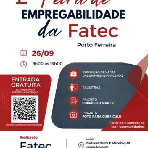 FATEC Porto Ferreira promove 2ª Feira de Empregabilidade em setembro
