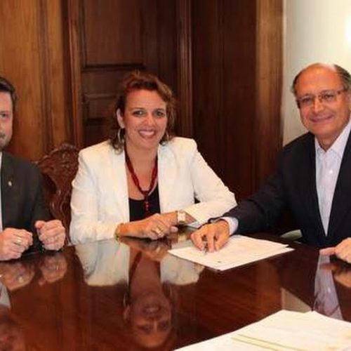 Renata Braga se encontra com Alckmin e Carlos Sampaio em São Paulo