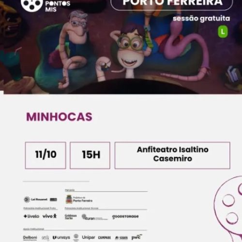Porto Ferreira recebe sessão gratuita do filme infantil “Minhocas” neste domingo (11/10)