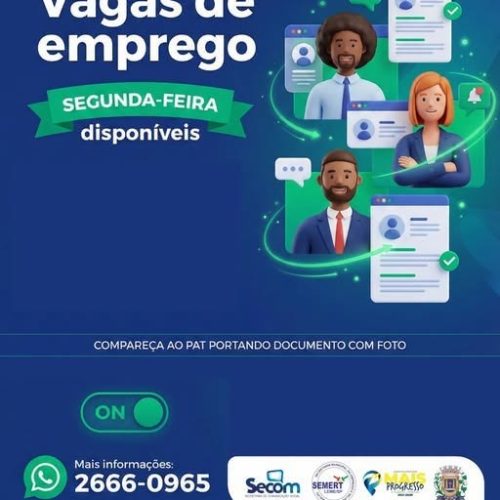 PAT de Leme oferece 118 vagas de emprego nesta segunda-feira