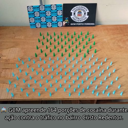 Suspeito de tráfico de drogas é detido pela GCM no Cristo Redentor em Porto Ferreira