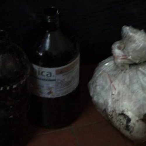 PM de Porto Ferreira apreende material para refinar droga e 16 kg de substância