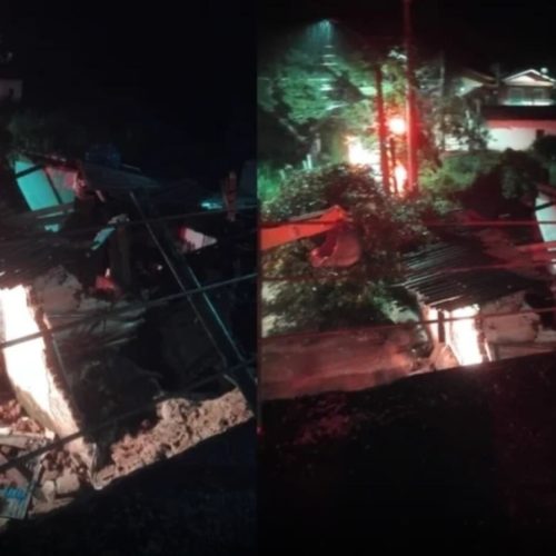 Deslizamento causado pela chuva deixa duas pessoas soterradas e nove desabrigadas no interior de SP