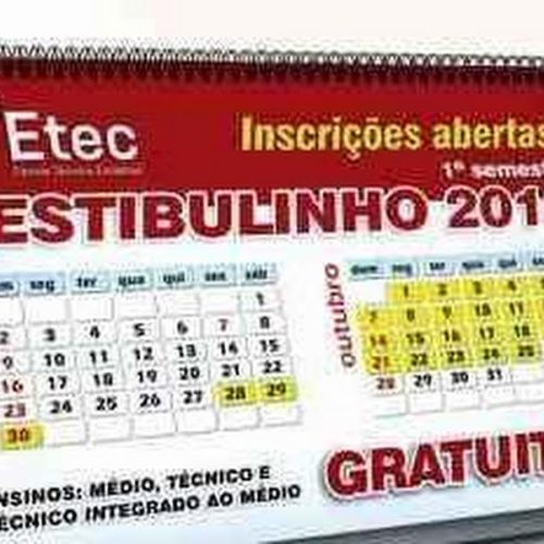Último dia para se inscrever no Vestibulinho Etec