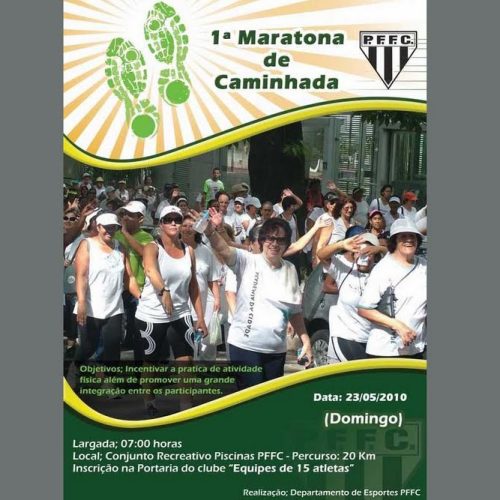 Maratona de Caminhada do PFFC é neste fim de semana