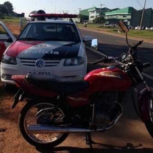 Moto furtada em Descalvado foi localizada com adolescente em Porto Ferreira