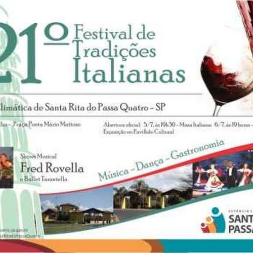 Festa Italiana de Santa Rita do Passa Quatro começa nesta sexta-feira (05/07)