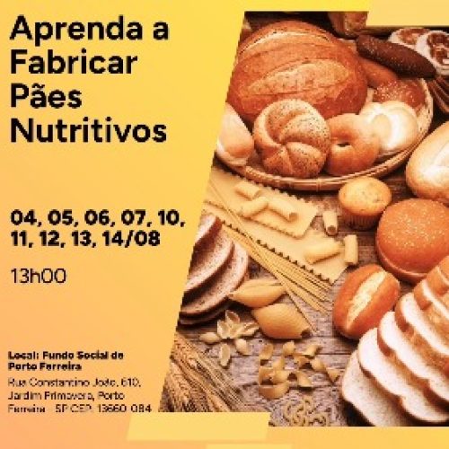 Porto Ferreira abre inscrições para curso gratuito de fabricação de pães nutritivos