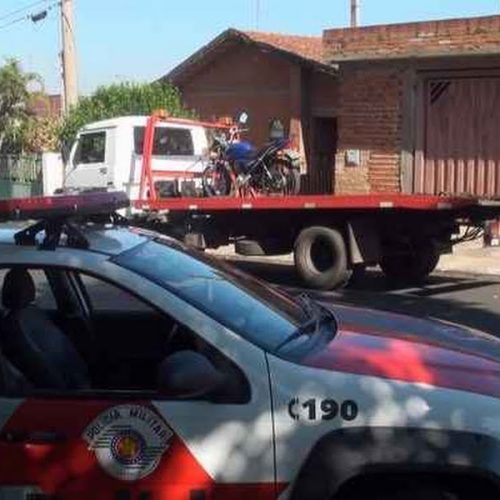 Moto furtada em Santa Cruz da Palmeiras foi localizada no bairro Cristo Redentor
