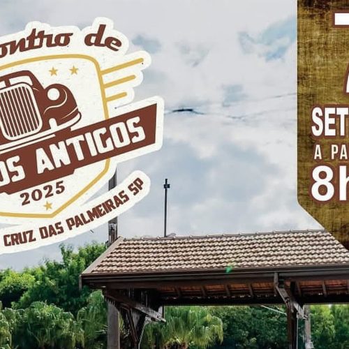 Santa Cruz das Palmeiras recebe 8º Encontro de Carros Antigos no dia 7 de setembro
