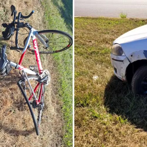 Triatleta de 65 anos sofreu fraturas após ser atropelada enquanto treinava de bicicleta na SP-330, em Ribeirão Preto,