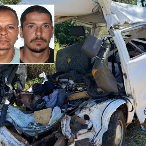 Três homens morrem após colisão frontal entre caminhão e Kombi em rodovia de Boa Esperança do Sul