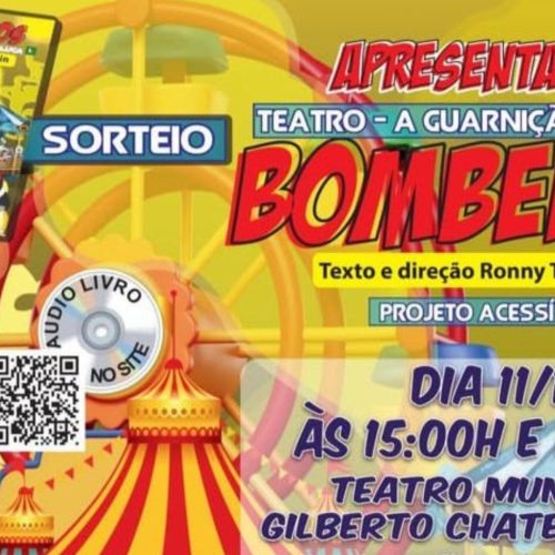 Espetáculo infantil “A Guarnição Maluca dos Bombeiros” chega a Porto Ferreira no Dia das Crianças
