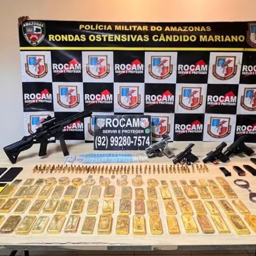 Policiais são presos com 77 barras de ouro avaliadas em R$ 45 milhões no Amazonas