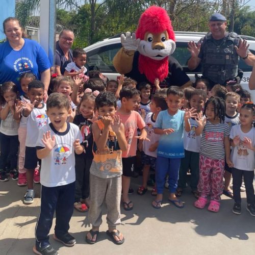 Semana Nacional do Trânsito: Proerd realiza visita em creche de Porto Ferreira