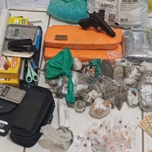 Polícia Militar apreende arsenal de drogas e arma de fogo em Porto Ferreira; suspeito é preso