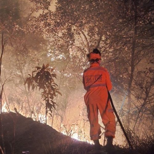 Incêndio atinge área de 5,5 hectares dentro da cidade de Poços de Caldas