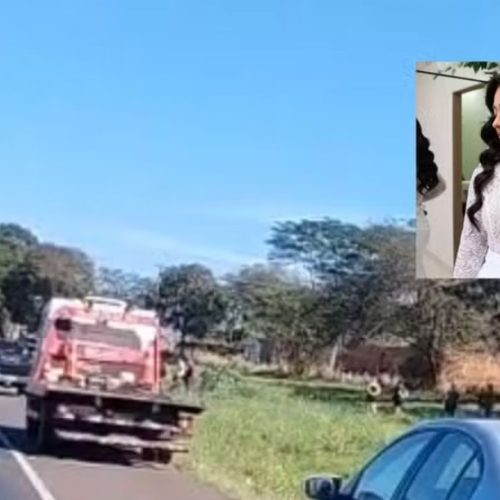 Acidente na BR-153 deixa uma jovem de 24 anos morta e dois feridos graves