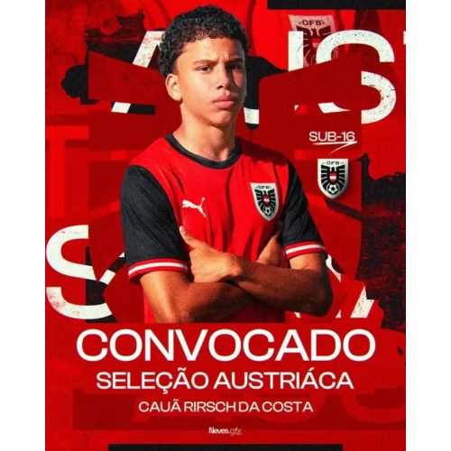 Aos 15 anos, jovem de Ribeirão Preto é convocado pela primeira vez para a seleção austríaca de base