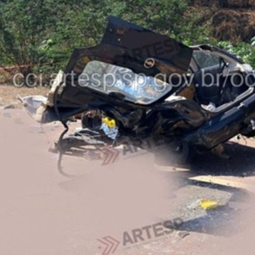 Motorista morre em colisão trágica na SP-215 na tarde desta sexta-feira