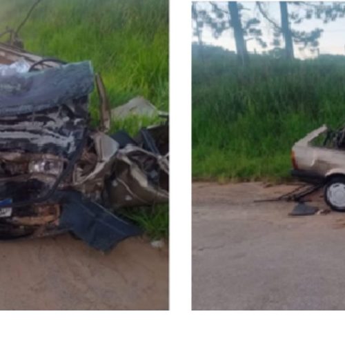 Pai e filho morrem após colisão frontal no km 107 da BR-459 na noite desta segunda-feira (16/02)