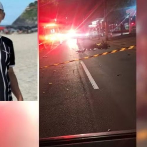 Motociclista, de 29 anos, morre após colidir contra poste