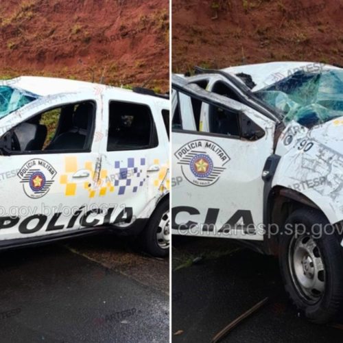 Policial militar rodoviário morre em grave acidente com viatura na SP-326, em Matão