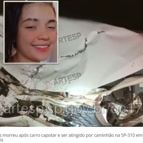 Sepultamento da adolescente de 15 anos, que morreu em um grave acidente, será nesta segunda-feira (10/11)