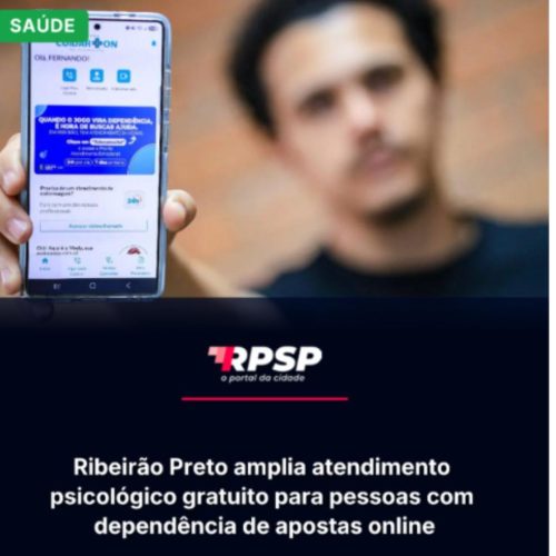 Prefeitura de Ribeirão Preto oferece atendimento psicológico gratuito para pessoas com problemas relacionados a bets e jogos de azar
