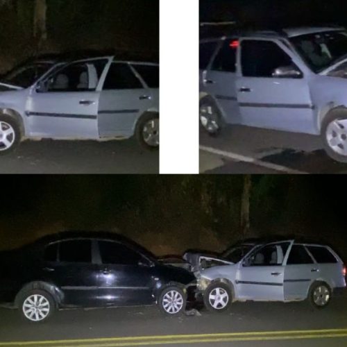 Colisão envolvendo dois carros na “Serrinha do Córrego D’antas” deixa três feridos