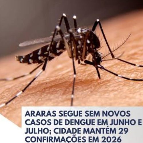 Araras (SP) registra 29 casos confirmados de dengue em 2026; uma morte segue sob investigação