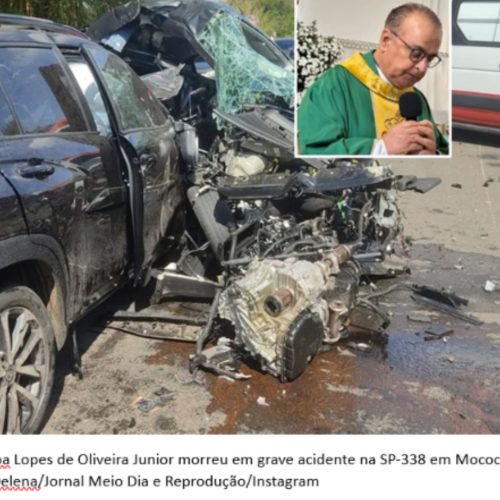 Padre morre em grave acidente na SP-338; um vigário em estado grave