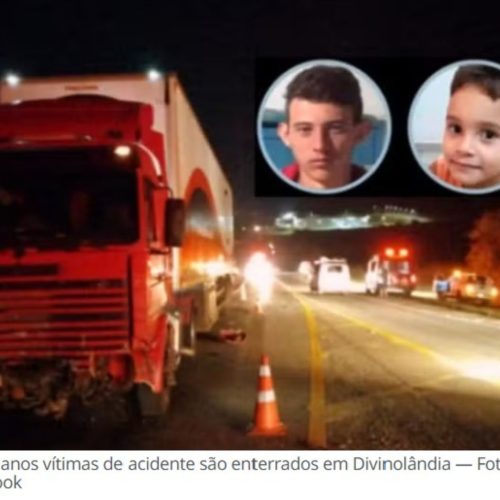 Pai e Filho, vítimas de acidente ocorrido ontem em Vargem Grande do Sul, são sepultados em Divinolândia